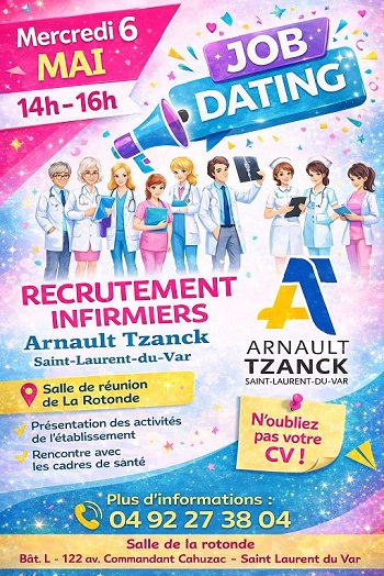 JOB DATING INFIRMIER(E)S - Mercredi 6 Mai de 14h à 16h